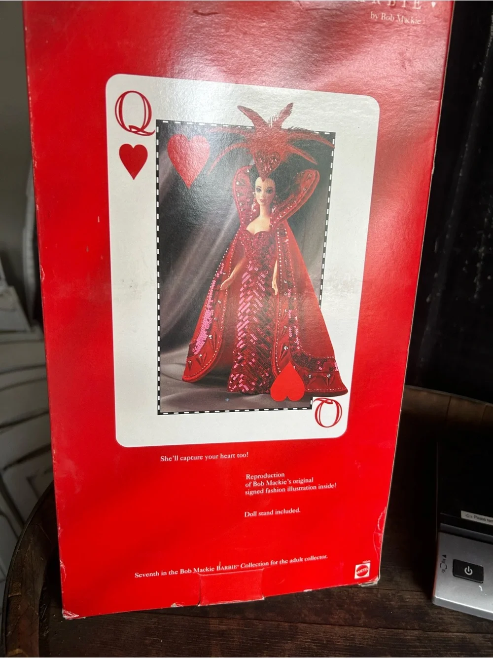 Queen of Hearts Bob Mackie Barbie Doll box as is condition